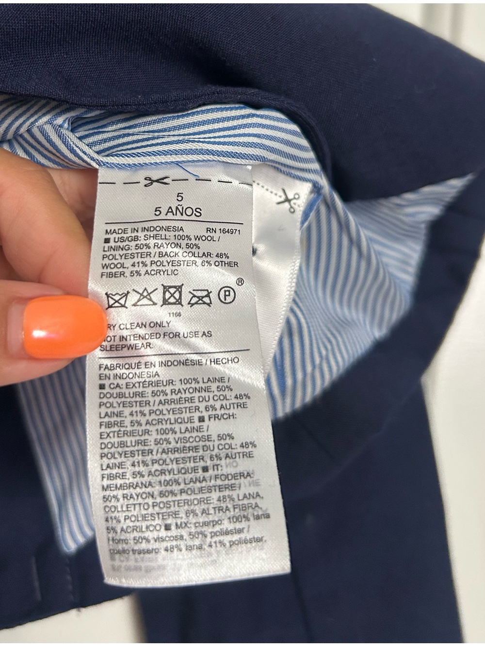 Janie and Jack Boy Maritime The Classic Blazer Navy Size 5 NWOT preppy holiday - Picture 5 of 15